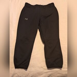 Under Armour men's Medium black fitted knee length baseball pants